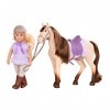 Lori Maple Poupée déquitation Marjorie avec Cheval Érable 15,2 cm, LO31217Z, Multicolore