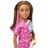 Barbie Coffret Skipper Premiers jobs Dog-Sitter avec poupée mannequin, chiot et 5 accessoires, Jouet Enfant, Dès 3 ans, HKD77