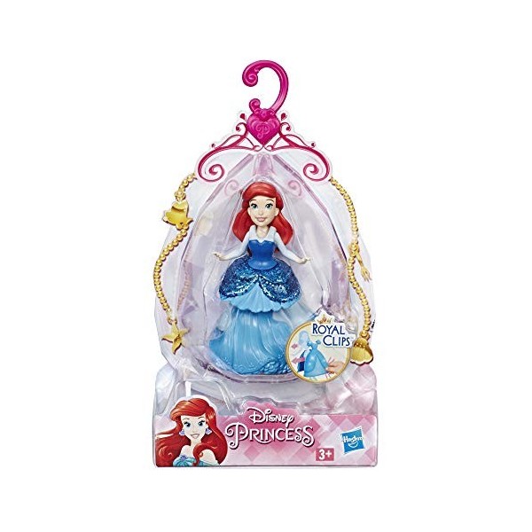 Disney Princesses – Poupee Princesse Disney Mini Poupee Royal Clips Ariel - 8 cm