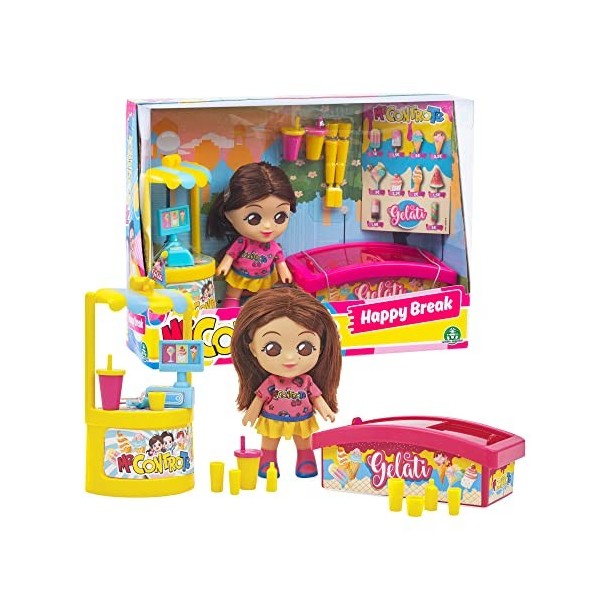 Giochi Preziosi Me Contro Te - Happy Break Ice Cream Mini Playset avec Sofi et Accessoires pour Votre crème glacée, pour Fill