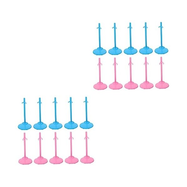 ibasenice 20 Pièces Support De Poupée Poupée Présentoir Poupée Support Stent Support De Jouet Support Action Figure Stand Sta