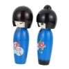 Toyvian 2 Pièces Jouet De Poupée Diva Mini Poupée Décor Sculptures Décor À La Maison Poupées Kokeshi Japonaises Figurines De 