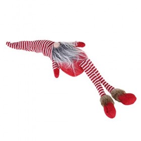 SUCHUANGUANG Style Nordique De Noël Longue Jambe sans Visage Père Noël Debout Poupée avec Rayures Cap Maison Décoration De Fê