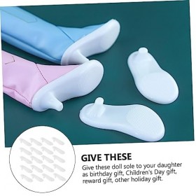 ibasenice 20 Pièces Base De Chaussure Bottes De Poupée Semelle Poupée Chaussures À Talons Hauts Accessoires DHabillage De Po