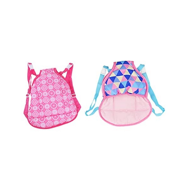 Hohopeti 2 Pièces Sangle De Poupée Transporteur Sacs Avant De Porte-poupée Porte-bébé pour Petites Filles Sacs Portables De P