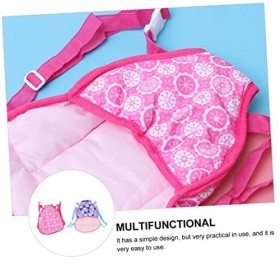 Hohopeti 2 Pièces Sangle De Poupée Transporteur Sacs Avant De Porte-poupée Porte-bébé pour Petites Filles Sacs Portables De P