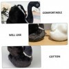 ibasenice 1 PC Cygne Noir Poupée Coussin Oreiller Enfants Décor Rétro Coussins Cygne Oreiller Cygne en Peluche en Peluche Enf