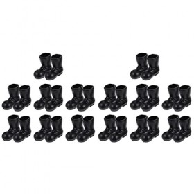 jojofuny Lot de 14 paires de mini chaussures de Père Noël - 3,5 cm - Modèle de mini chaussures de Père Noël - Jouets pour Noë
