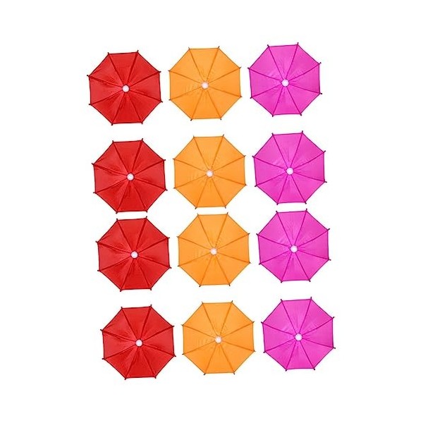 STOBOK 6 Pièces Mini Parapluie Jouet Mini Parapluie Pluvieux Ensoleillé Parapluie De Jardin Féerique Décorations De Bonsaï Ha