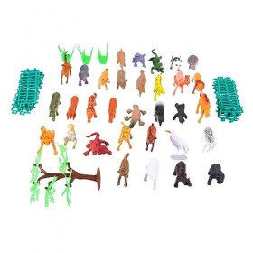 Totority 1 Set Simulation Monde Animal Kidcraft Playset Enfants Playset Jouets pour Enfants Figurine Animale Modèle Animal Ré