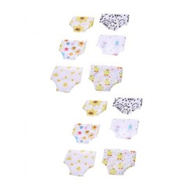 ibasenice 12 Pcs Bébé Adorable Couches JusquÀ Culotte Jouet Enfant Couche DIY Robe Slips Poupées Accessoires Cadeau Américai