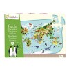 Avenue Mandarine PU014C - Puzzle éducatif enfant 76 pièces - Planisphère - Poster inclus