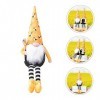 ibasenice 1Pc Abeille sans Visage Poupée Décorations Festival GNOME Poupée Chef Gnomes GNOME Poupée Ornements Suédois Gnomes