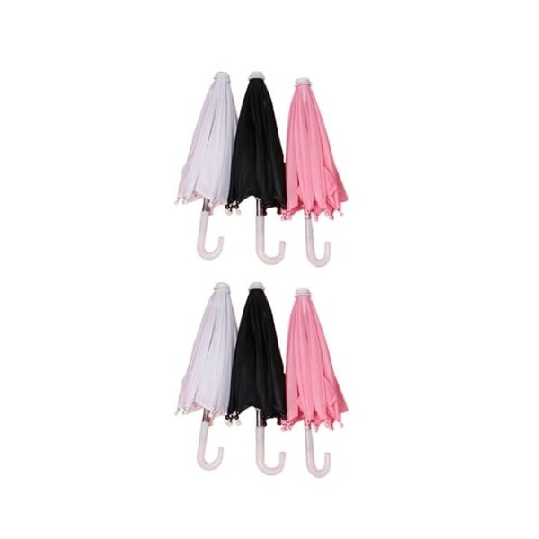 SAFIGLE 6 Pièces Jouet Parapluie Mini Poupées Décor pour Enfants Jouets pour Enfants en Vrac Petit Parapluie Jouet Mignon Min