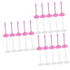 Toyvian 40 Pièces Miniatures Support dours en Peluche Vitrine De Poupée Accessoires Filles Poupée Debout Présentoirs De Vête