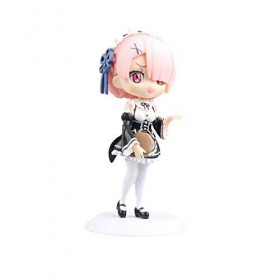 SDQDZZ 15 Vie dun Autre Monde Q Version Big Eyed Doll Ram REM REM poupée Sculpture Cadeau modèle oeuvre Anime