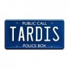 TARDIS | Metal Stamped License Plate