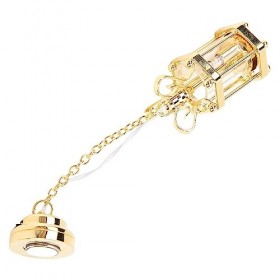 Syrisora ​​1: 12 Lampe Suspendue pour Maison de Poupée Rétro Exquise Simulation Miniature Abat-Jour en Verre Lampe Suspendue 