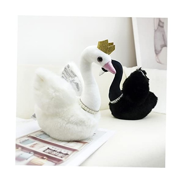 TOYANDONA 1 Pc Poupée Cygne Noir Jouet en Peluche De Cygne Coussins Rembourrés Peluche en Peluche Porte-clés en Peluche Dessi