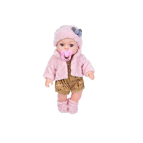 lerwliop Poupée inachevée Simulation de Mode bébé poupées Non peintes Mignon Jouet Enfants Anniversaire vêtements shabiller 