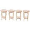 TOYANDONA 3 Pièces Tabouret De Maison De Poupée Chaise Haute Miniature Accessoires De Maison De Poupée Chaise Haute De Maison