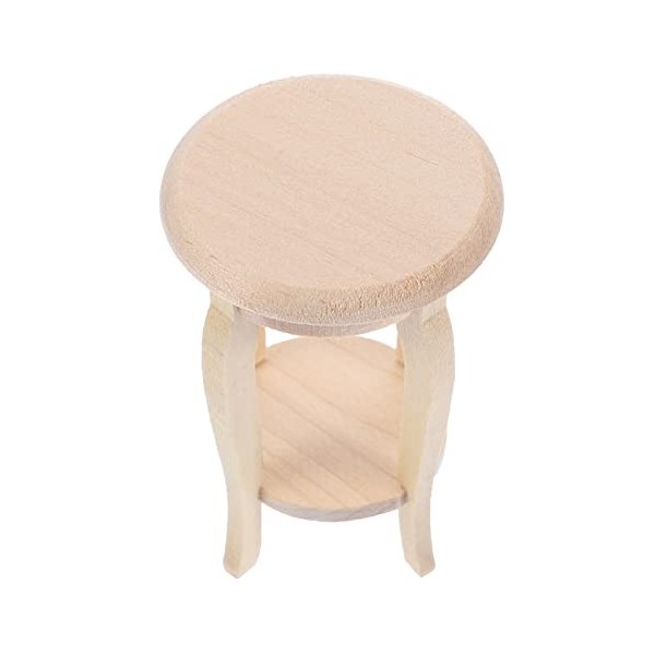 TOYANDONA 3 Pièces Tabouret De Maison De Poupée Chaise Haute Miniature Accessoires De Maison De Poupée Chaise Haute De Maison