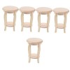 TOYANDONA 3 Pièces Tabouret De Maison De Poupée Chaise Haute Miniature Accessoires De Maison De Poupée Chaise Haute De Maison