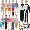 Lot de 23 vêtements et accessoires pour poupées Ken, vêtements et accessoires Ken, poupées garçons 1 costume 5 vêtements de l