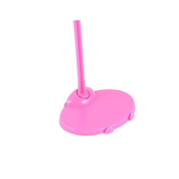ibasenice 20 Pièces Cintre en Plastique Base Réglable Barberries Mini Poupées Jouets pour Filles Marionnette Porte-Poupée Fig