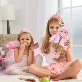 Tumotsit Poupée Renaissance - Bébés Reborn Qui Ont lair réels,poupée pour bébé Super Simulation, lèvre réaliste Peinte à la 