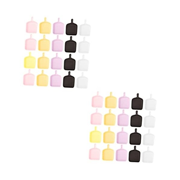 Toyvian 120 Pièces Plaque De Maison De Poupée Mini Accessoires Mini Plaques Miniture Décoration Maison De Poupée Vaisselle Or