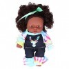 Poupées de fille africaine réalistes cheveux noirs bébé jouer poupée enfants enfants enfant en bas âge jouet, pour la maison,