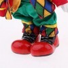 SM SunniMix Clown en Porcelaine de 18 Cm avec Belle et Visage en Céramique, Cadeau pour Amateur de Clown Ou Collectionneur de