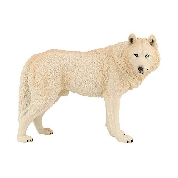 Figurine de Loup, Simulation Miniature modèle Animal de Faune Solide Jouet éducatif Collection décorative Cadeau pour Enfants