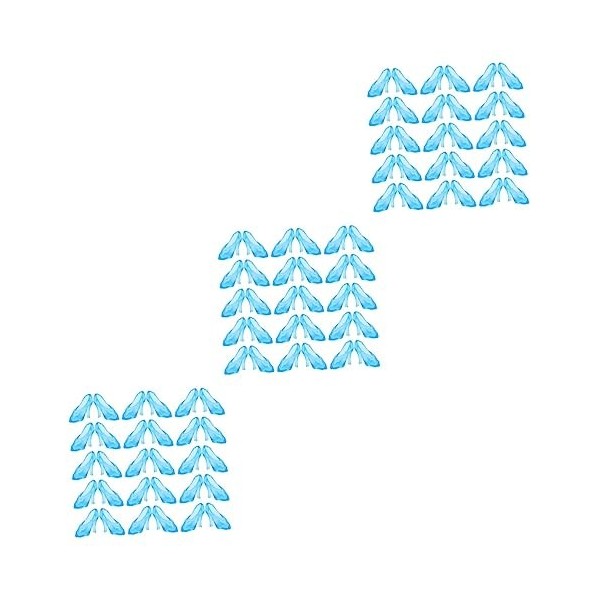 Alasum 150 Paires Mini Pantoufle en Cristal Décoration De Chaussures Talons Clairs pour Femmes Poupée De Mode Talons Hauts Mi
