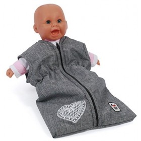 Bayer Chic 2000-Baby Born Sac de Couchage pour poupées jusquà 55 cm, 792 76, Couleur : Gris Jean
