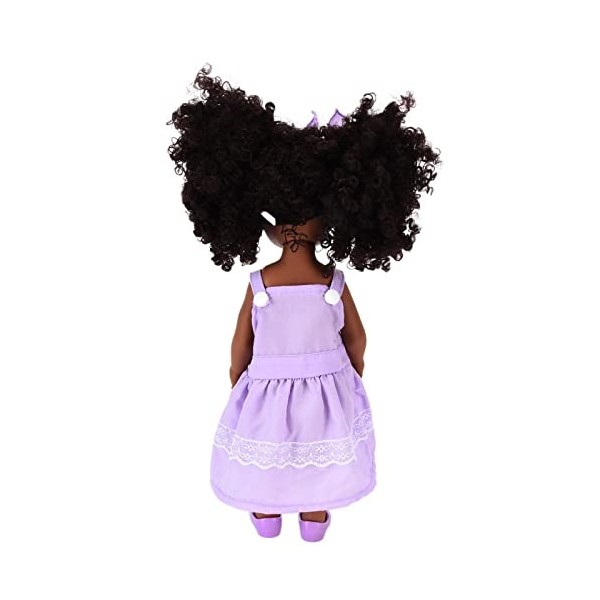 BROLEO Poupée Fashion Girl, Poupée Afro-américaine Amovible, Posable pour Les Filles et Les Enfants