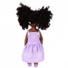 BROLEO Poupée Fashion Girl, Poupée Afro-américaine Amovible, Posable pour Les Filles et Les Enfants