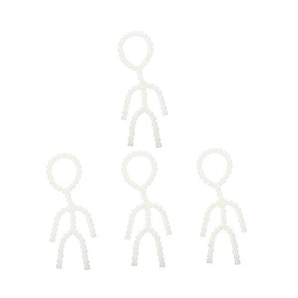 ibasenice 3 Pièces Poupée Articulation Squelette Poupée Squelette en Peluche Cadre De Poupée Squelette De Poupée Silencieux S