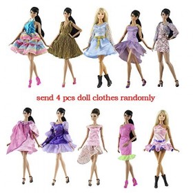 GIVBRO Vêtements de poupée pour poupées de 29,9 cm, 30 cm, accessoires de costume, jeu de rôle, 4 pièces envoyés au hasard 