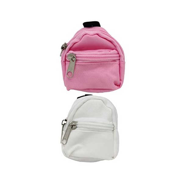 CAXUSD 4 Pièces Sac Décole De Simulation Mini Sac De Poupée Sacs Décole De Poupées Sacs De Poupée Fille Mini Sacs à De Poup