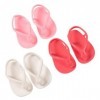 Toyvian 3 Paires De Jouets pour Filles Jouets De Décoration pour Filles Poupées pour Filles Jouets pour Filles Mini Chaussure