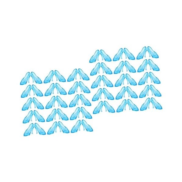 ibasenice 150 Paires Mini Pantoufle en Cristal Poupée De Mode Talons Hauts Chaussures De Poupée Miniatures Chaussures De GNOM