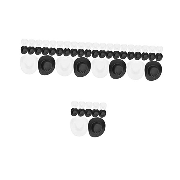 Toyvian 90 Pièces Petit Chapeau De Cow-Boy Chapeau De Cowboy Petit Chapeau De Robe Artisanat De Mini Chapeaux Petits Chapeaux