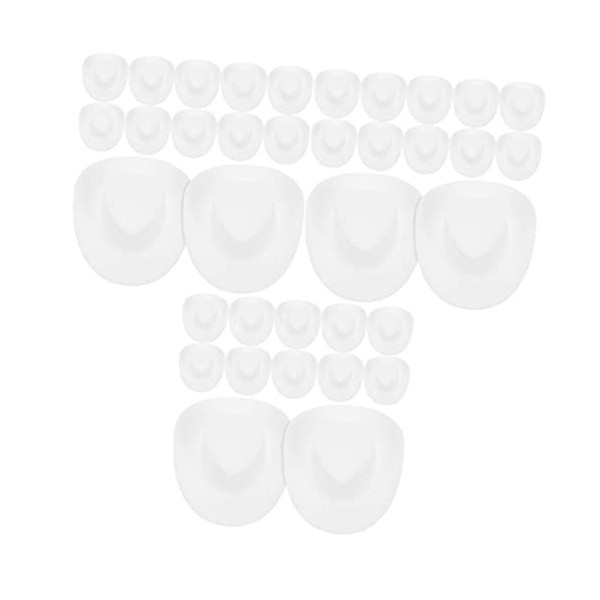 Toyvian 90 Pièces Petit Chapeau De Cow-Boy Chapeau De Cowboy Petit Chapeau De Robe Artisanat De Mini Chapeaux Petits Chapeaux