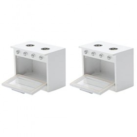 ORFOFE 2 Pièces Table De Cuisson à Gaz pour Maison De Poupée Meubles De Poupée Miniature Fournitures De Maison De Poupée Mini