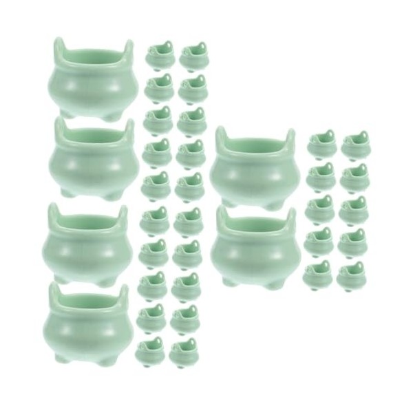 ibasenice 48 Pièces Micro Paysage Décoration De Maison De Poupée Combinaison De Chaudière Jeux en Plastique Modèles en Plasti