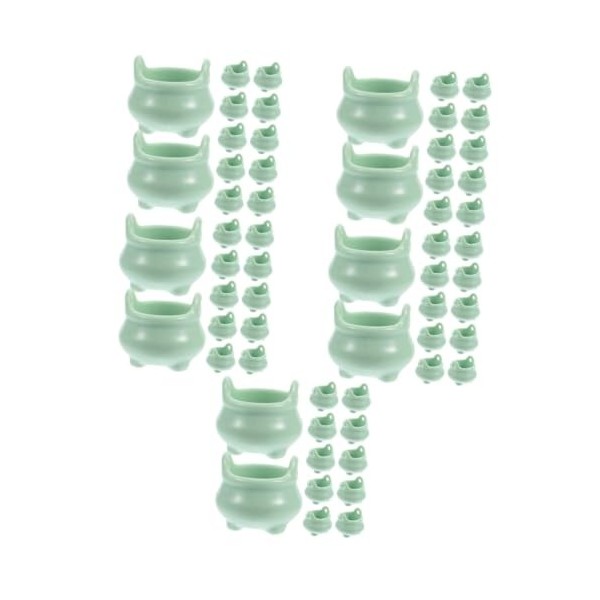 ibasenice 48 Pièces Micro Paysage Décoration De Maison De Poupée Combinaison De Chaudière Jeux en Plastique Modèles en Plasti