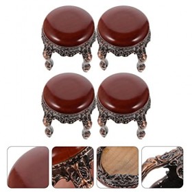 Zerodeko 4Pcs Modèles de Mini Tabourets de Maison de Poupée Accessoires de Meubles de Maison de Poupée Miniatures à L échell
