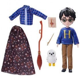 HARRY POTTER - COFFRET POUPÉE 20 CM + ACCESSOIRES HARRY POTTER WIZARDING WORLD - Poupée figurine Articulée Harry Potter 20 cm